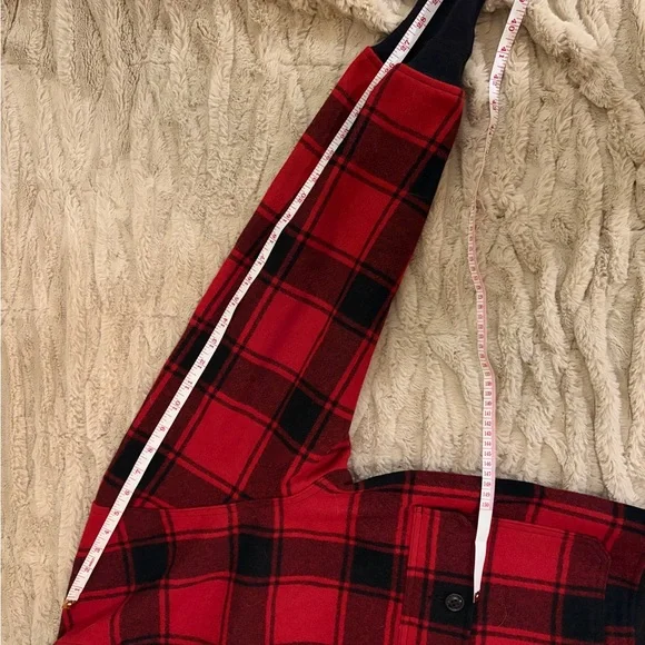 NWOT Filson Red and Black Plaid Bomber Jacket